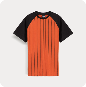 Sleeve Striped T-shirt